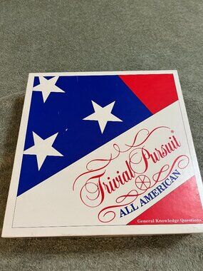 VINTAGE Trivial Pursuit All American COMPLETE Parker Brothers 1993 USA Trivia